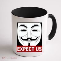 Anonymous Expect Us Internet Coffee Mug thumb 1