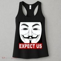 Anonymous Expect Us Internet Women's Tank Top thumb 3