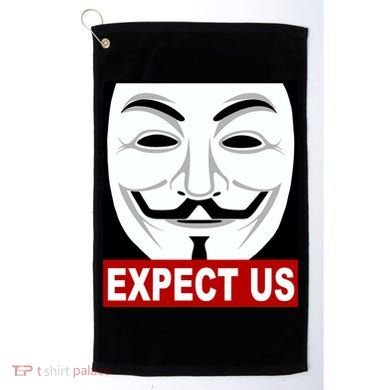 Anonymous Expect Us Internet Golf Towel
