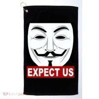 Anonymous Expect Us Internet Golf Towel thumb 0