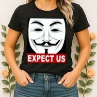Anonymous Expect Us Internet Women's T-Shirt thumb 2