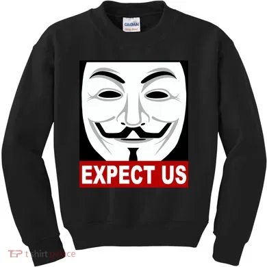 Anonymous Expect Us Internet Kids Sweatshirt