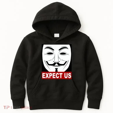 Anonymous Expect Us Internet Kids Hoodie