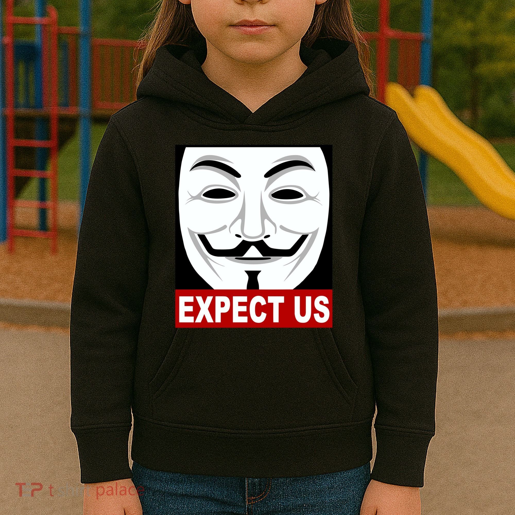 Anonymous Expect Us Internet Kids Hoodie