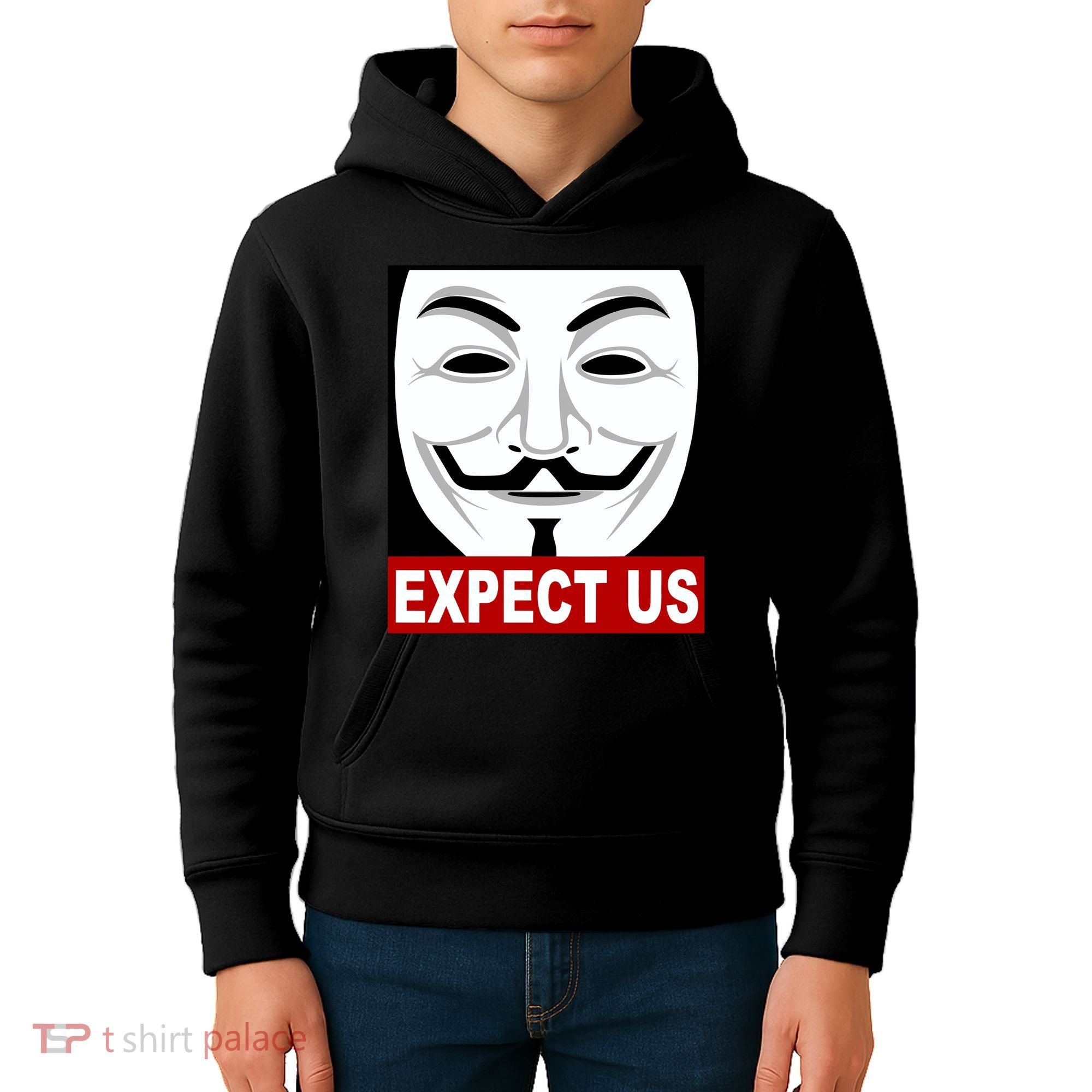 Anonymous Expect Us Internet Kids Hoodie