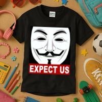 Anonymous Expect Us Internet Kids T-Shirt thumb 3