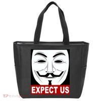 Anonymous Expect Us Internet Tote Bag thumb 0