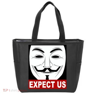 Anonymous Expect Us Internet Tote Bag