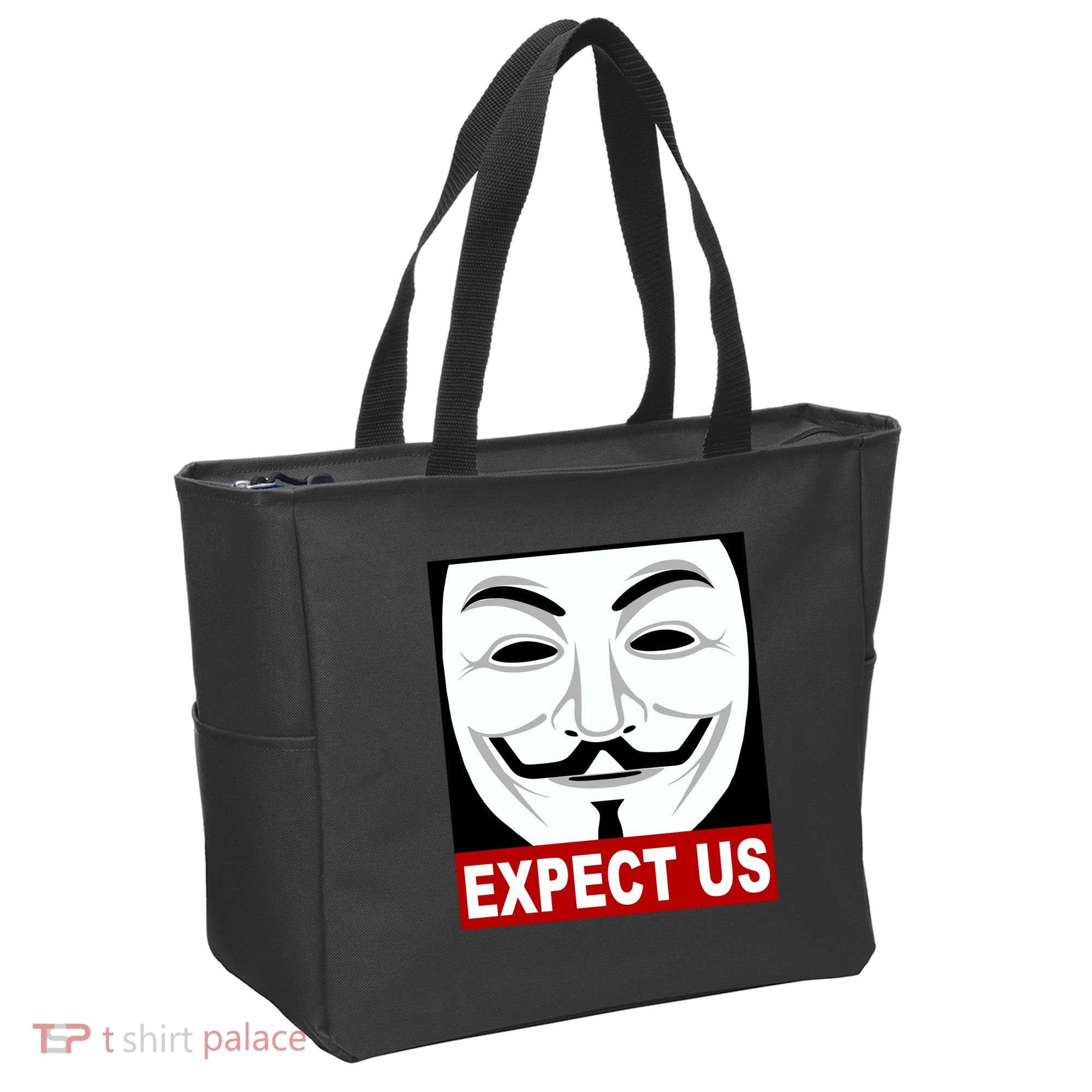 Anonymous Expect Us Internet Tote Bag