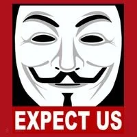 Anonymous Expect Us Internet Christmas Stocking thumb 1