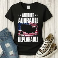 Another Adorable Deplorable Pro Trump Women's T-Shirt thumb 3