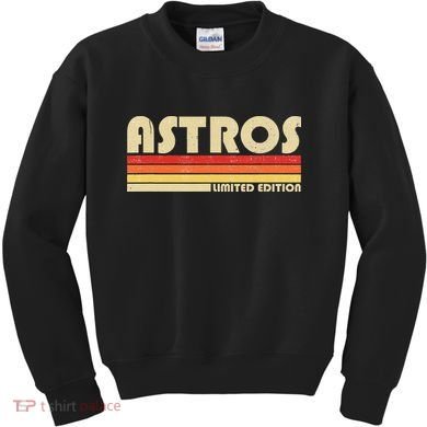 Astros Name Personalized Vintage Retro Gift Kids Sweatshirt