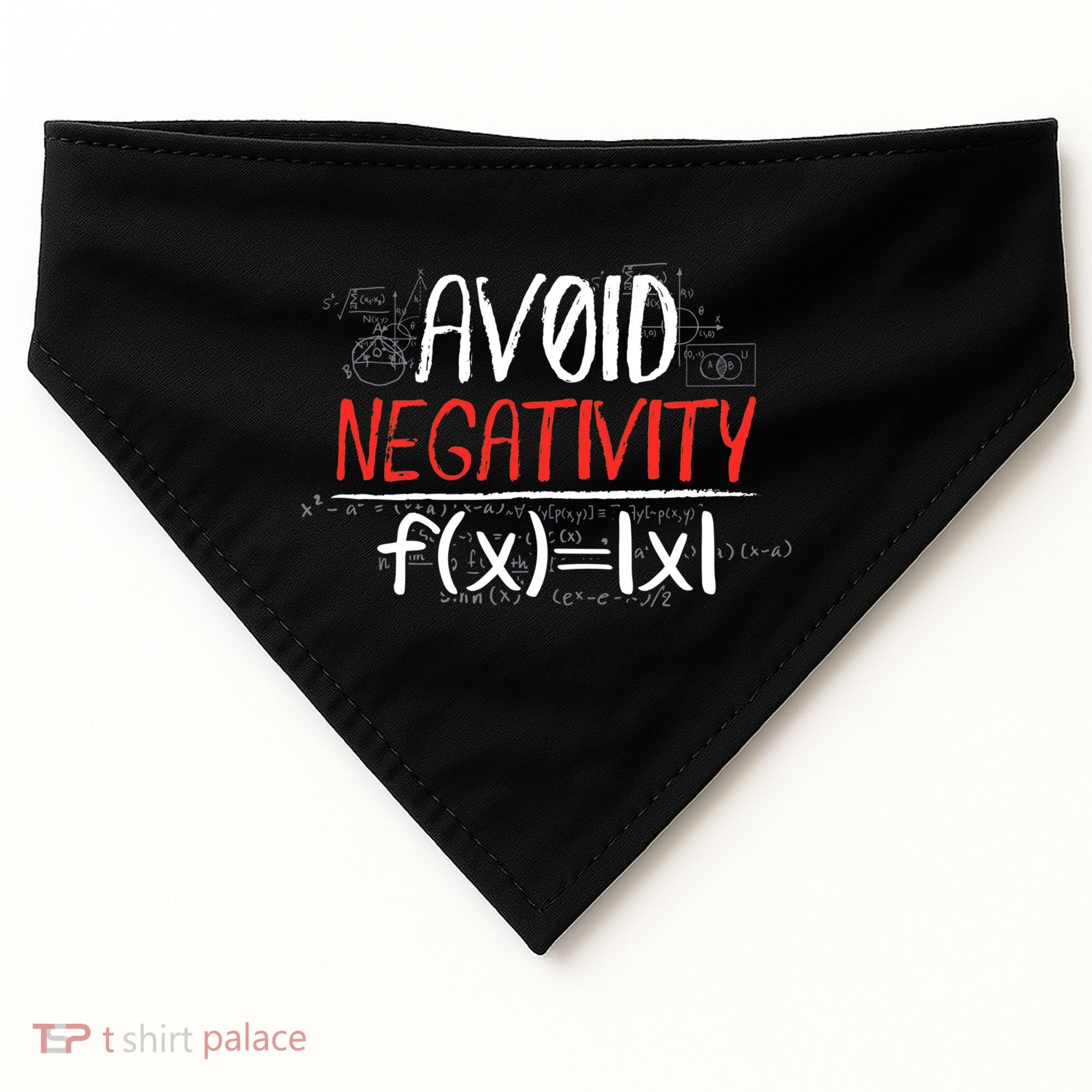 Avoid Negativity Positive Life Gift USA-Made Doggie Bandana