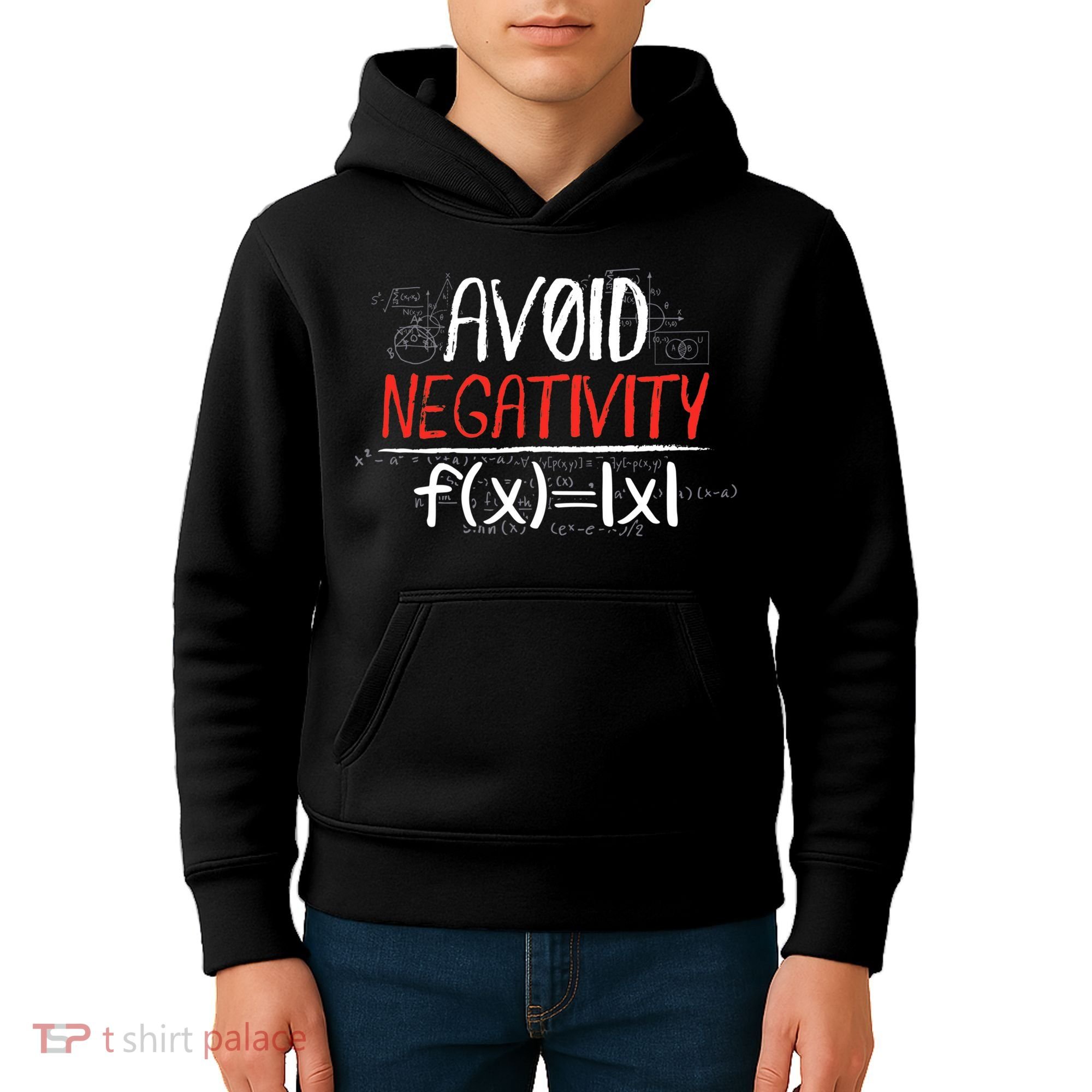 Avoid Negativity Positive Life Gift Kids Hoodie