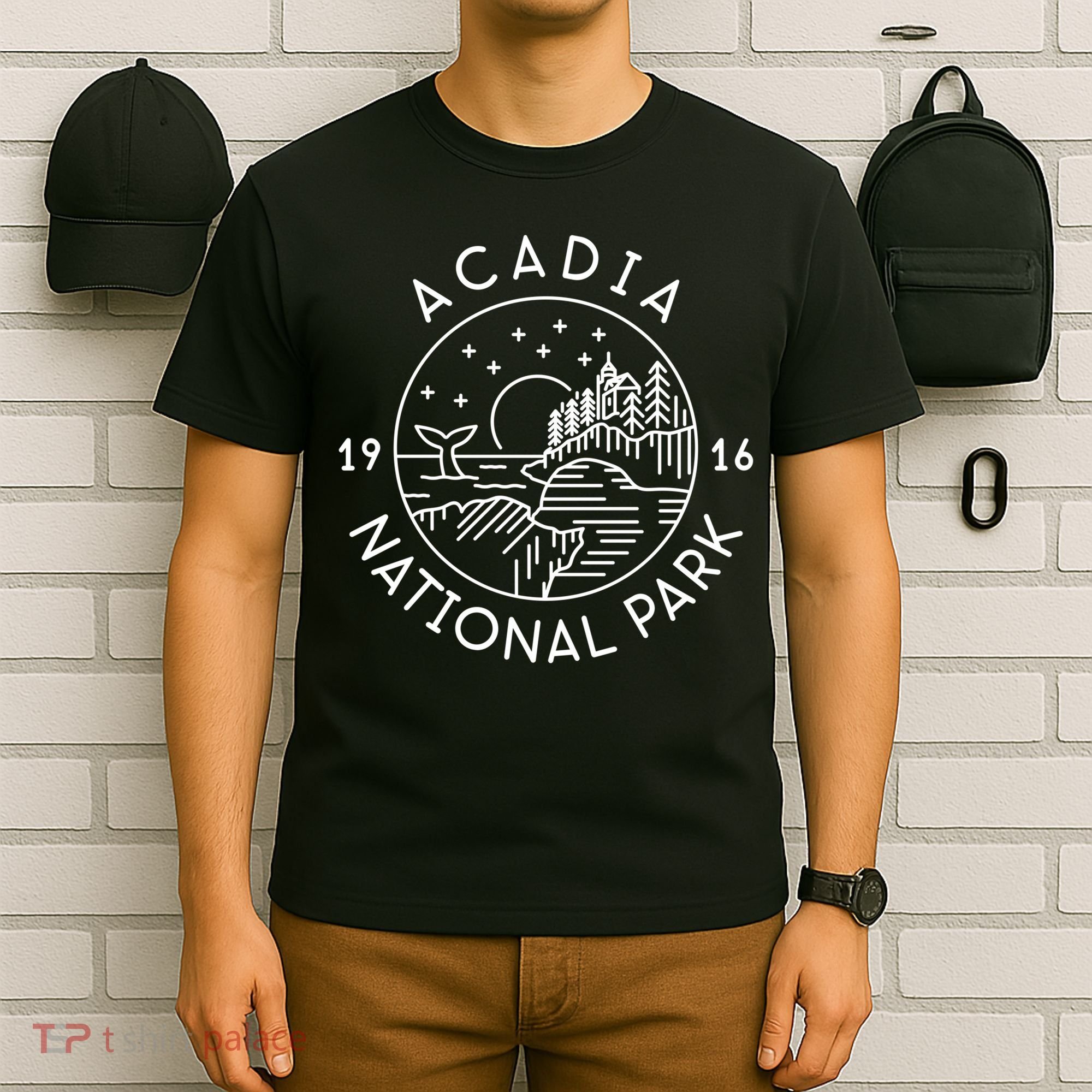 Acadia National Park 1916 Maine Bar Harbor T-Shirt