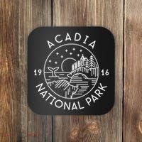 Acadia National Park 1916 Maine Bar Harbor Coaster thumb 0