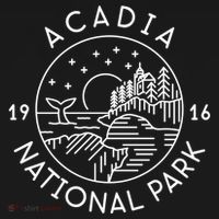Acadia National Park 1916 Maine Bar Harbor Women's Hoodie thumb 2