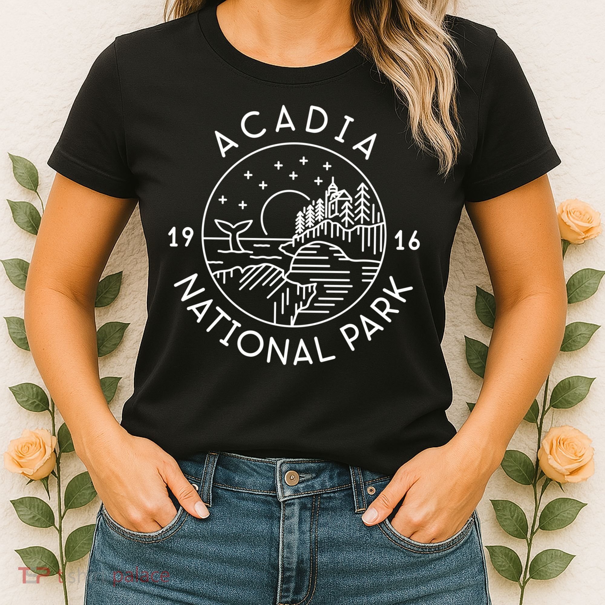Acadia National Park 1916 Maine Bar Harbor Women's T-Shirt