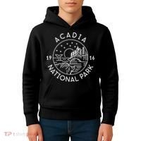 Acadia National Park 1916 Maine Bar Harbor Kids Hoodie thumb 4