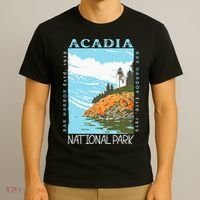 Acadia National Park Bar Harbor Maine Vintage T-Shirt thumb 3