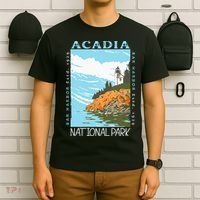 Acadia National Park Bar Harbor Maine Vintage T-Shirt thumb 6