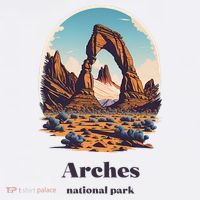 Arches National Park Utah Cool Vintage Style T-Shirt thumb 7