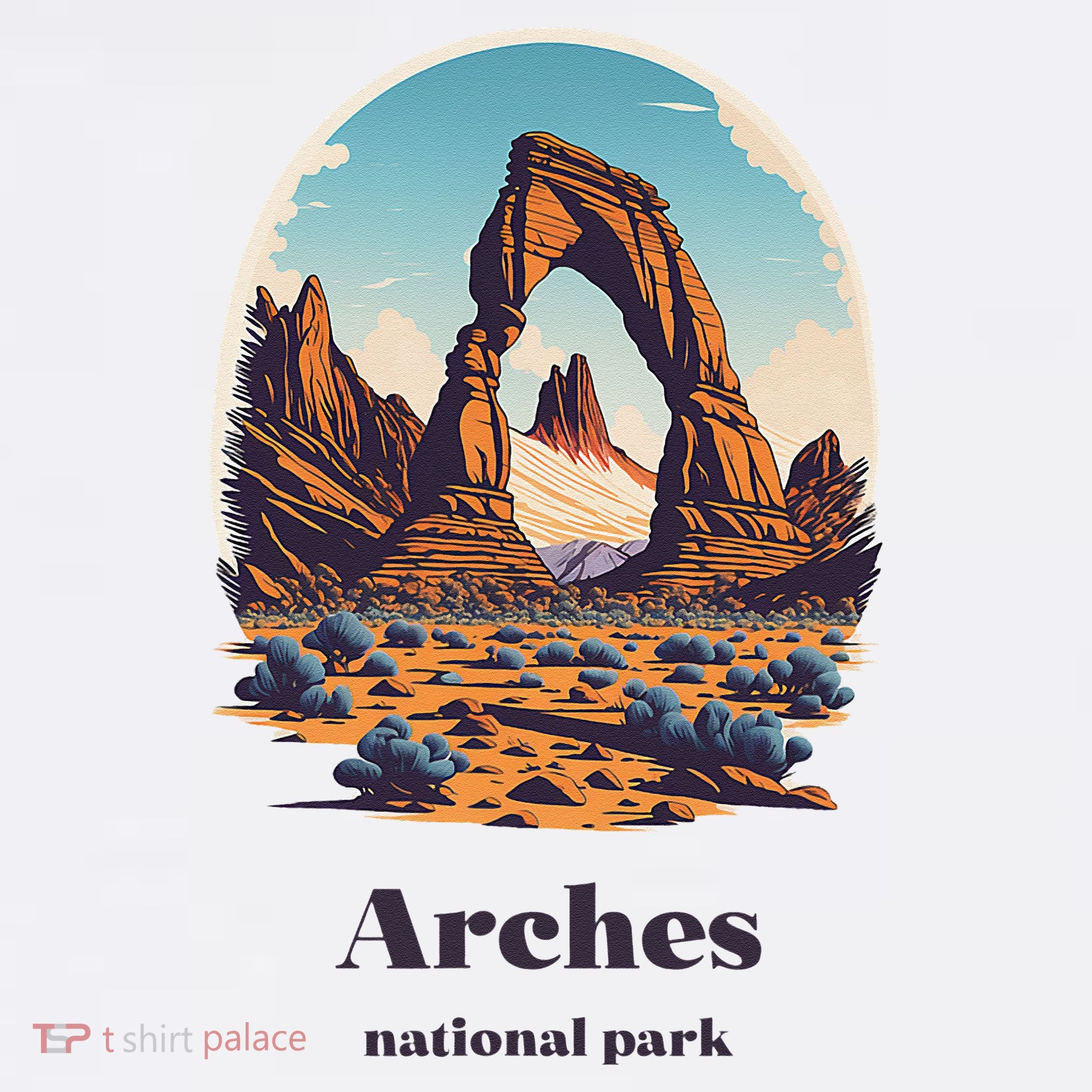 Arches National Park Utah Cool Vintage Style T-Shirt