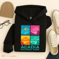 Acadia National Park Warhol Style Hoodie thumb 4