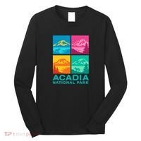 Acadia National Park Warhol Style Long Sleeve Shirt thumb 0