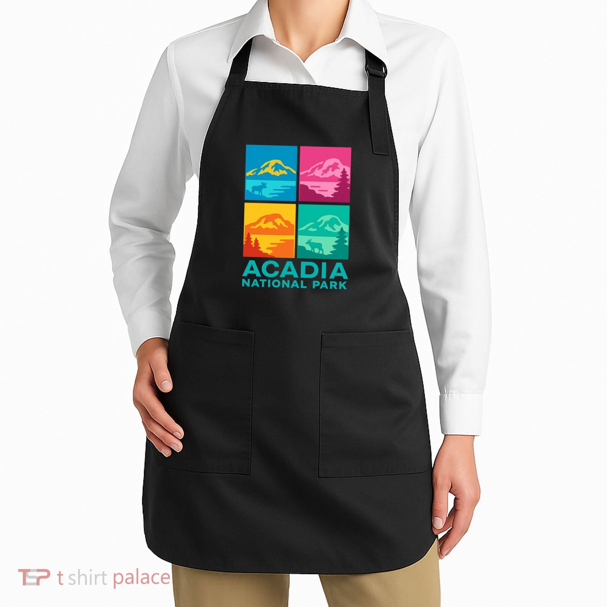 Acadia National Park Warhol Style Apron