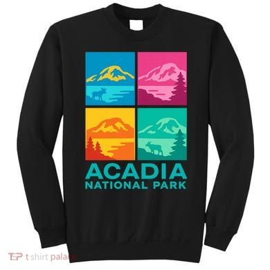 Acadia National Park Warhol Style Sweatshirt