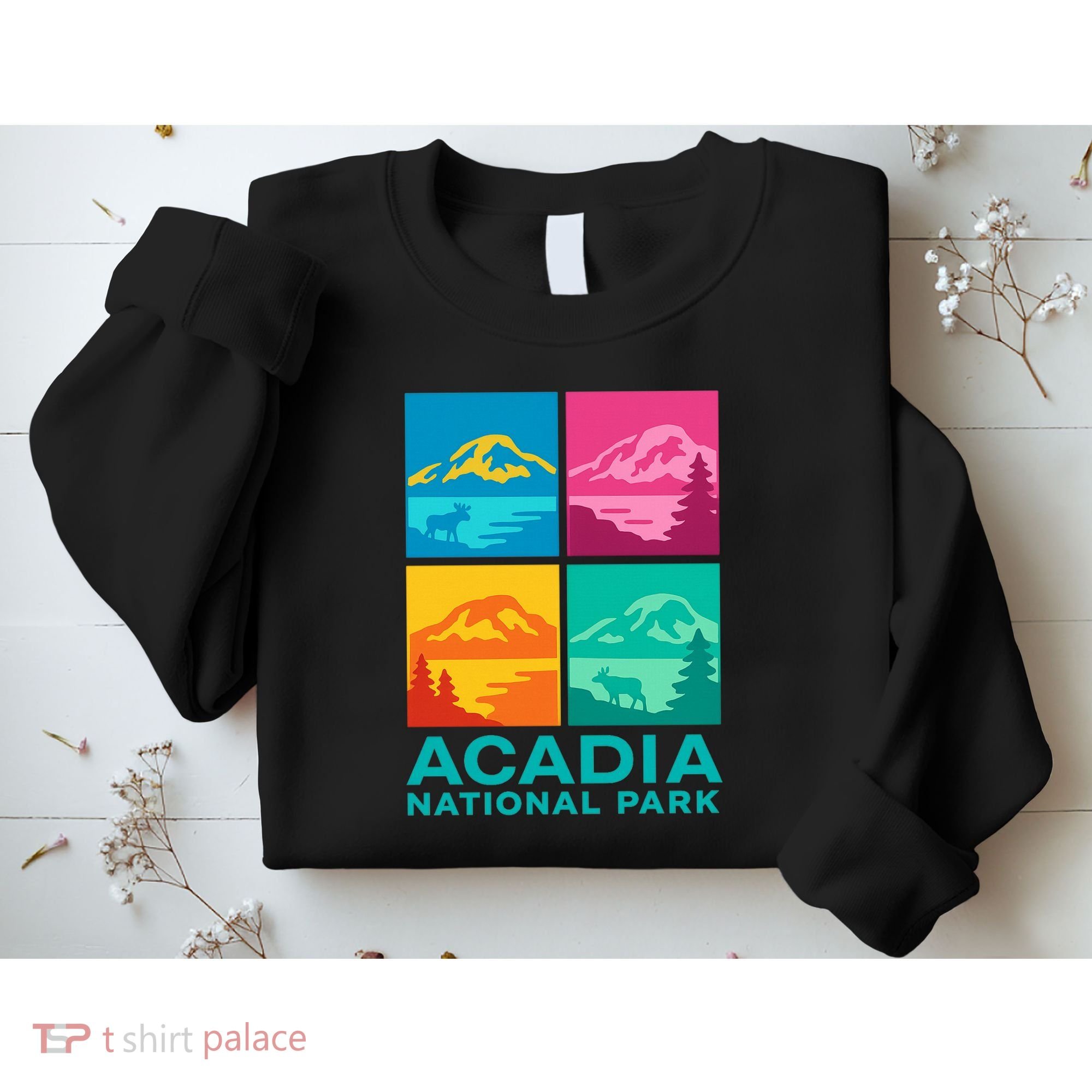 Acadia National Park Warhol Style Sweatshirt