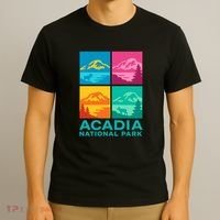 Acadia National Park Warhol Style T-Shirt thumb 3