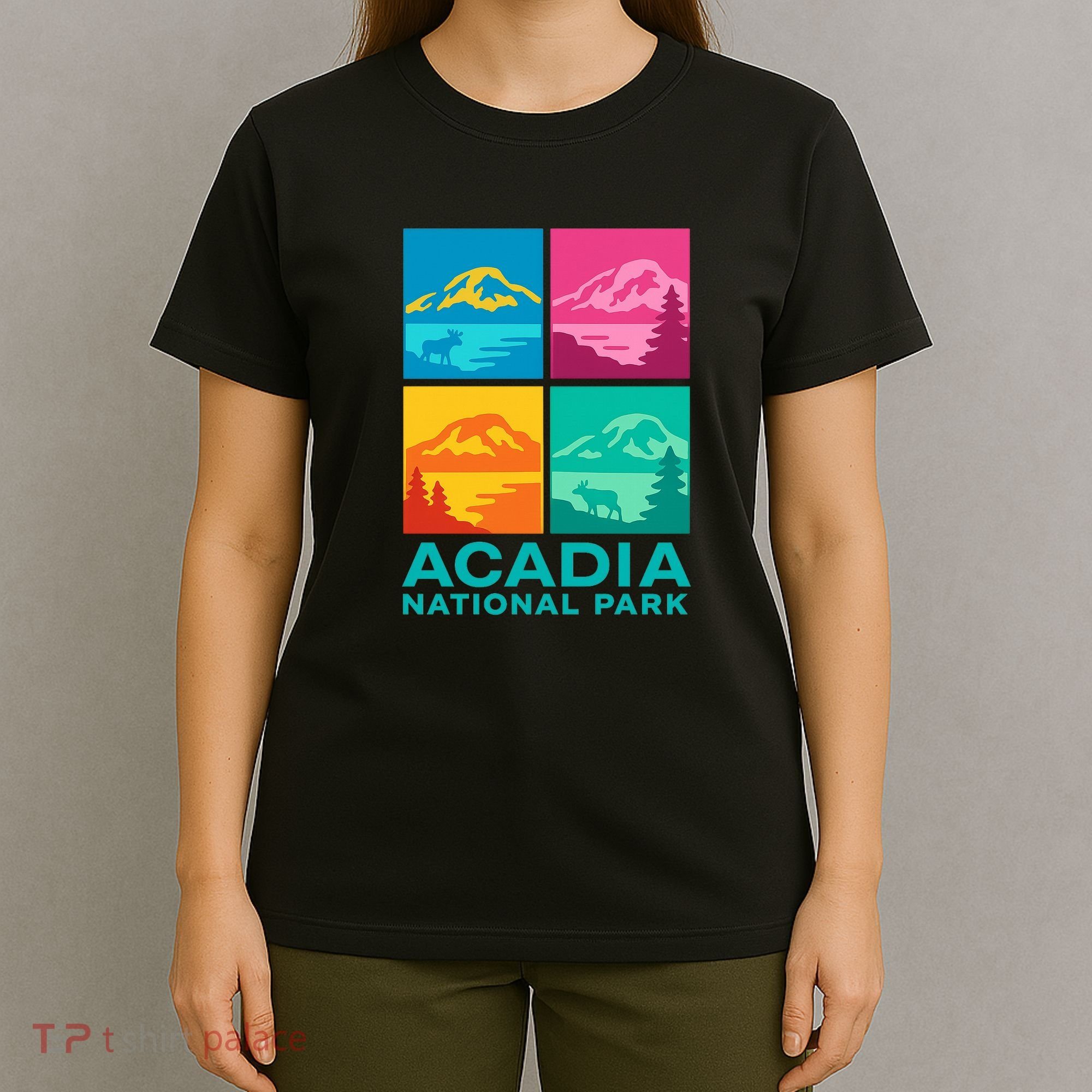 Acadia National Park Warhol Style T-Shirt