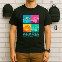 Acadia National Park Warhol Style T-Shirt thumb 6
