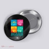Acadia National Park Warhol Style Button thumb 0