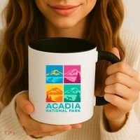 Acadia National Park Warhol Style Coffee Mug thumb 3