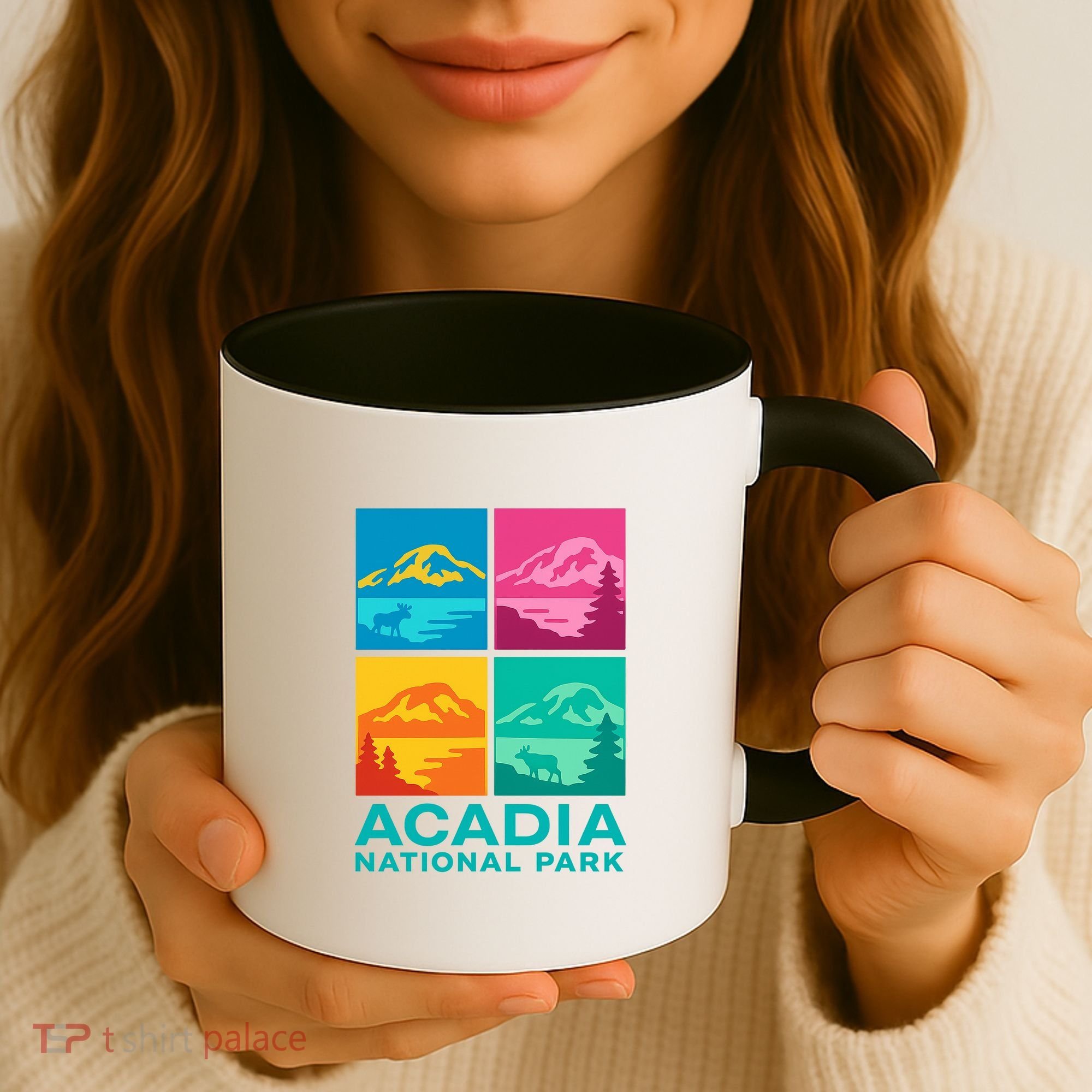 Acadia National Park Warhol Style Coffee Mug