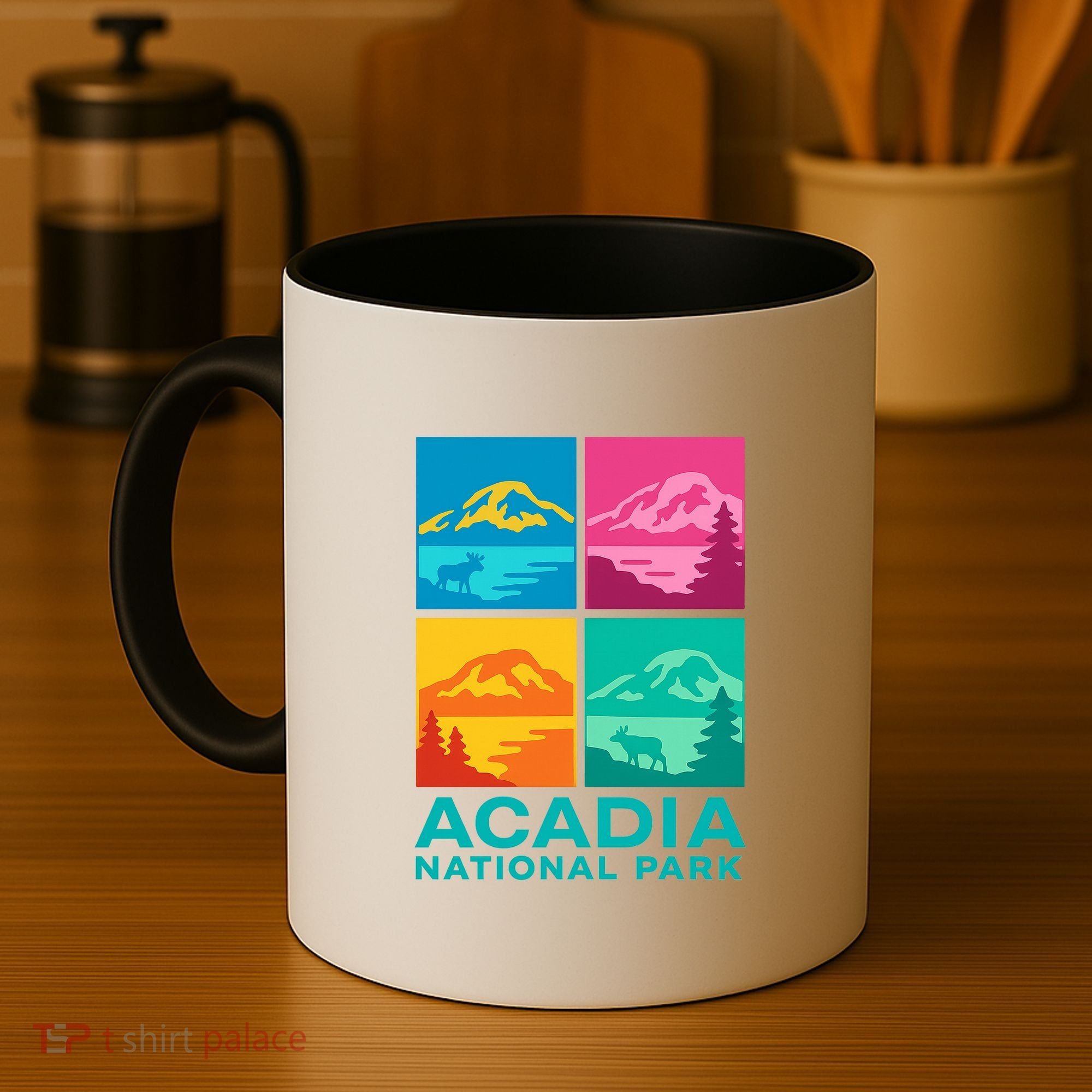Acadia National Park Warhol Style Coffee Mug