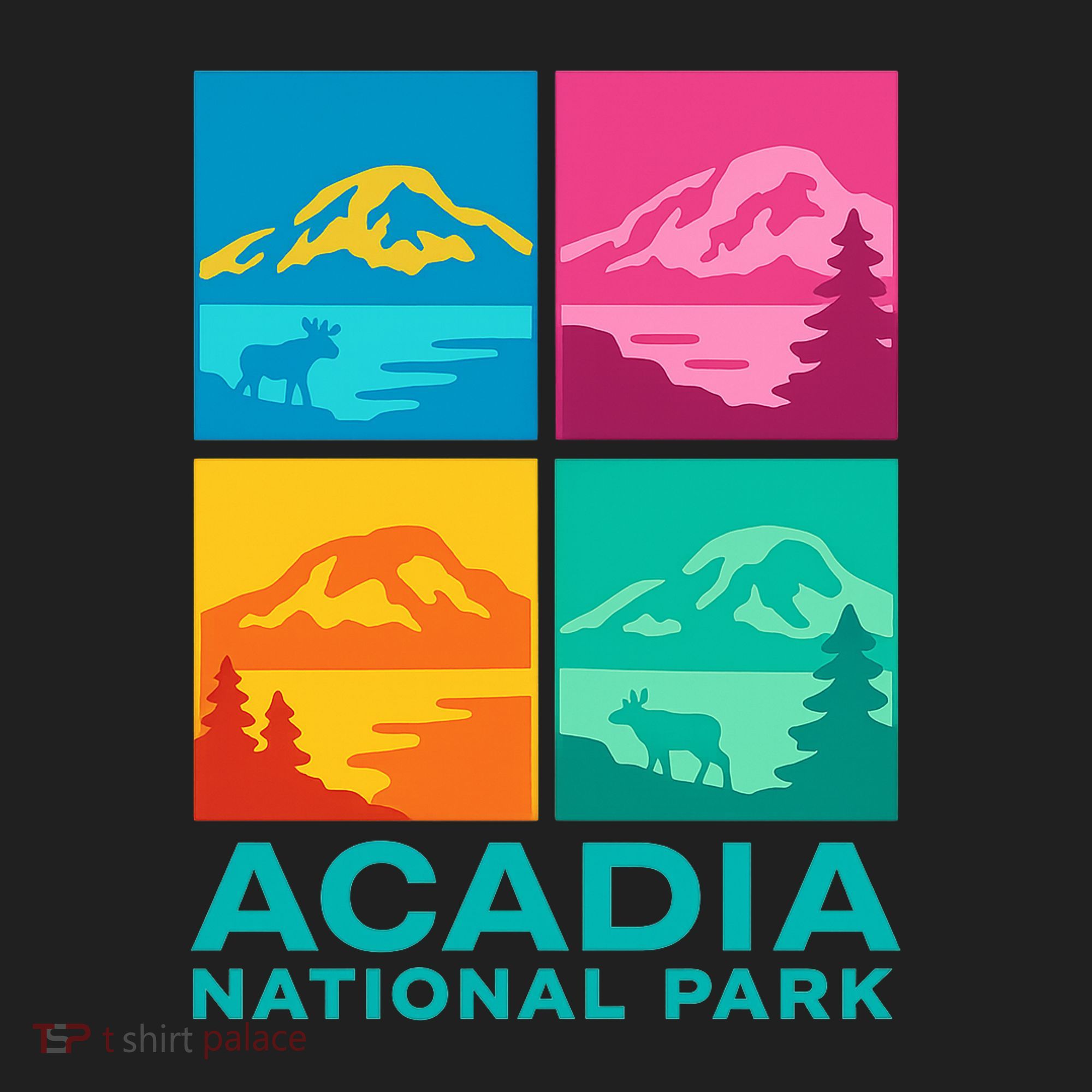 Acadia National Park Warhol Style Beanie