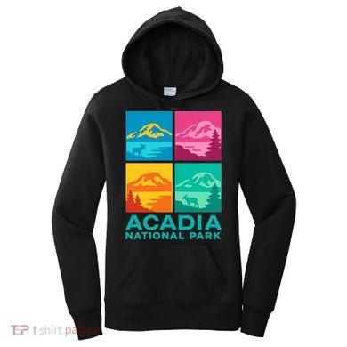 Acadia National Park Warhol Style Women's Hoodie