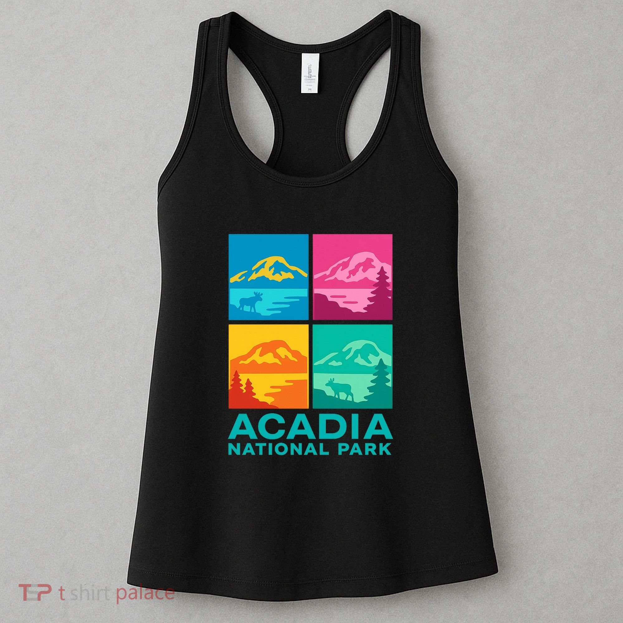 Acadia National Park Warhol Style Women's Tank Top
