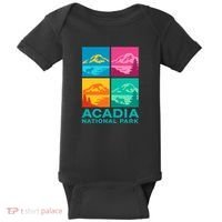 Acadia National Park Warhol Style Baby Bodysuit thumb 0
