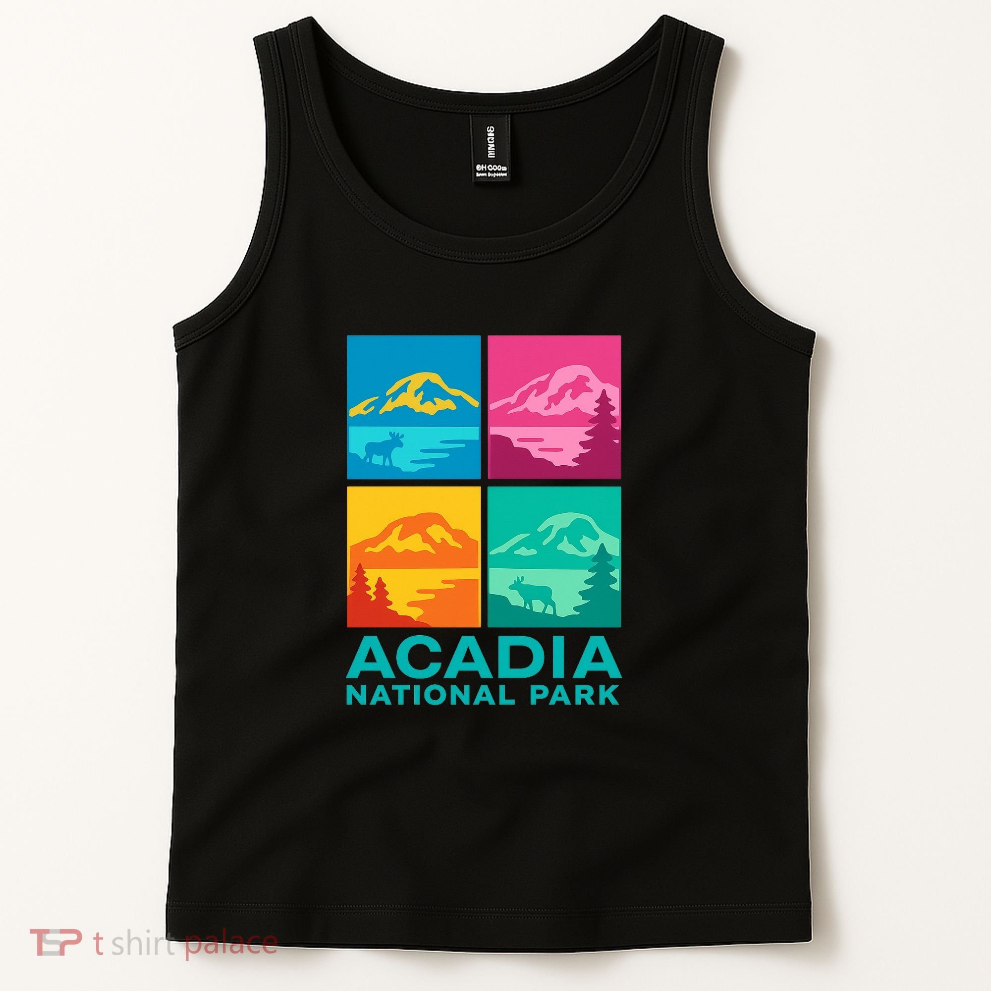 Acadia National Park Warhol Style Tank Top
