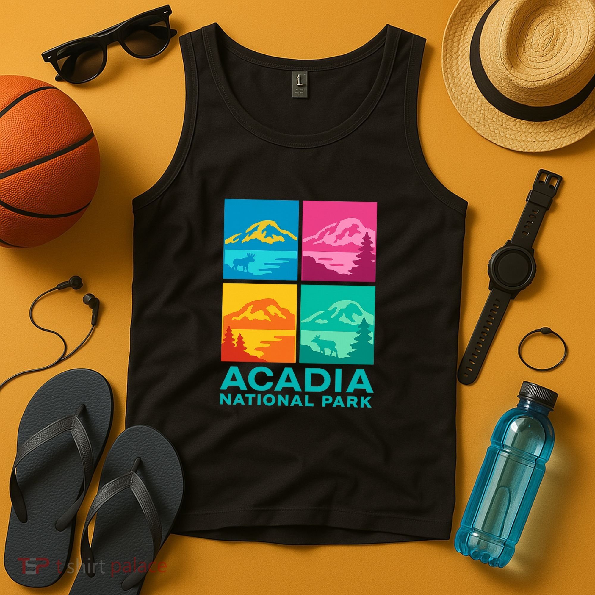 Acadia National Park Warhol Style Tank Top