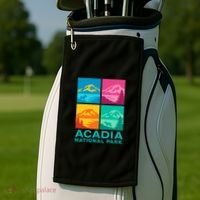 Acadia National Park Warhol Style Golf Towel thumb 2