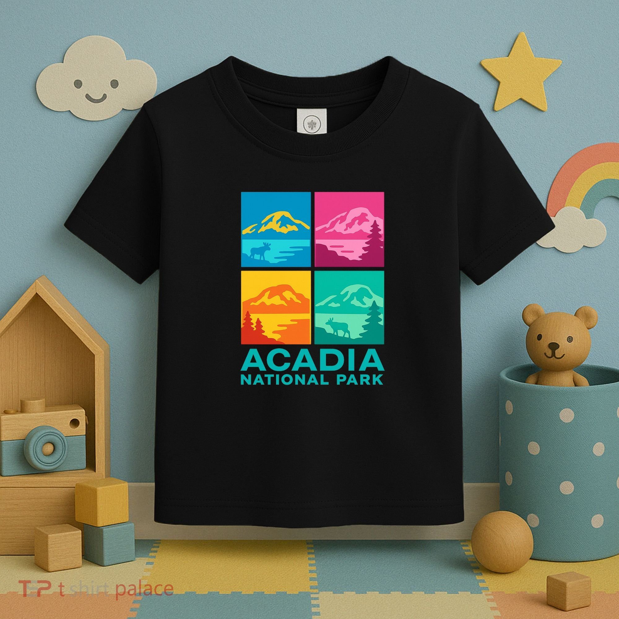 Acadia National Park Warhol Style Toddler T-Shirt