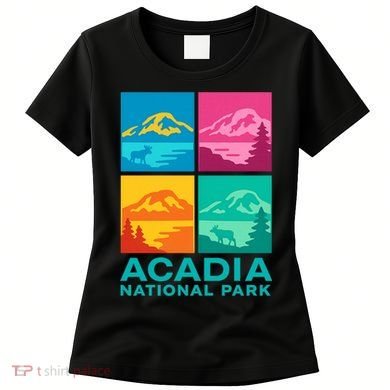 Acadia National Park Warhol Style Women's T-Shirt
