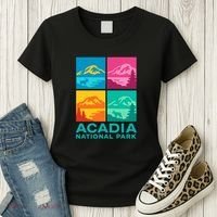 Acadia National Park Warhol Style Women's T-Shirt thumb 3