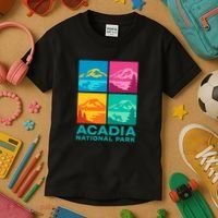 Acadia National Park Warhol Style Kids T-Shirt thumb 3